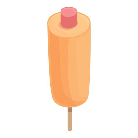 Corn food icon cartoon vector. Corndog stick 14351874 Vector Art at ...