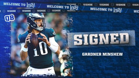 Colts sign free agent QB Gardnew Minshew