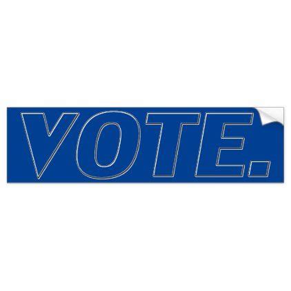 Vote blue democrats liberals car bumper sticker | Zazzle.com | Bumper stickers, Car bumper ...