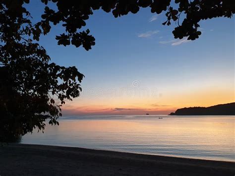 Sunset at Beach, La Jolla Resort, Bagac, Bataan, Philippines Stock Image - Image of ocean ...