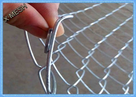 Heavy Duty Chain Link Fence Fabric , Twisted Edge Wire Fence Panels 50 X 50mm