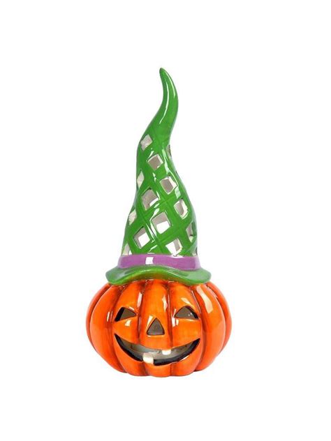 Lightahead Solar Powered Pumpkin Halloween Lights - Halloween Outdoor Garden Path Light, Green ...