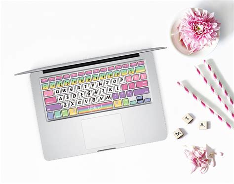 Rainbow Keyboard Stickers Laptop Keyboard Cover Vinyl Macbook - Etsy