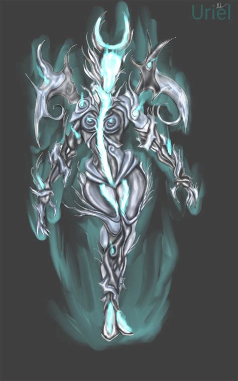 Uriel : Frame Concept Design : Void Angel themed : r/Warframe