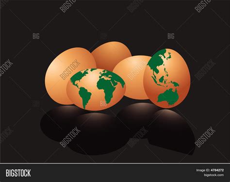 Eggs Earth Map Vector & Photo (Free Trial) | Bigstock