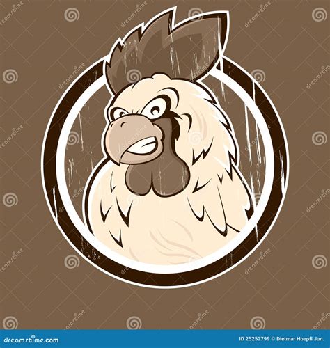 Angry Cartoon Rooster Icon Royalty Free Stock Images - Image: 25252799