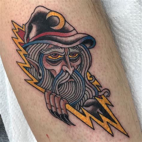 Aggregate more than 67 traditional wizard tattoo flash latest - in.cdgdbentre