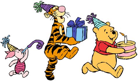 Winnie The Pooh Birthday Party Clipart