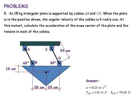 PROBLEMS The gear has the angular motion shown