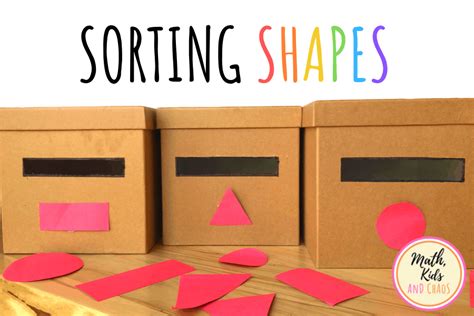 Sorting shapes (a fun math activity for young children) - Math, Kids ...