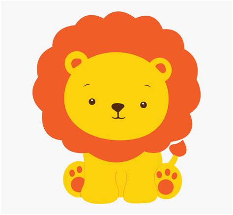 Transparent Baby Lion Clipart - Baby Jungle Lion Clipart, HD Png Download - kindpng