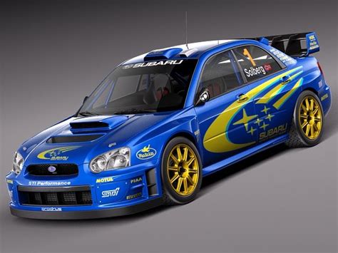 Subaru Impreza STi WRC 2004 3D Model $129 - .3ds .c4d .fbx .lwo .max .obj - Free3D