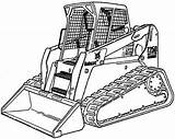 Bobcat Loader Coloring Pages sketch template