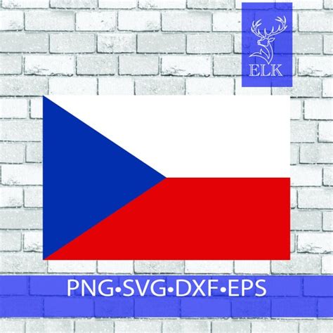 Czech Flag Svg Czechshinese Flag Svg svg Dxf Eps Png Cut - Etsy