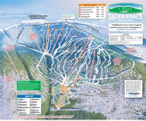 Saddleback Trail Map | Liftopia