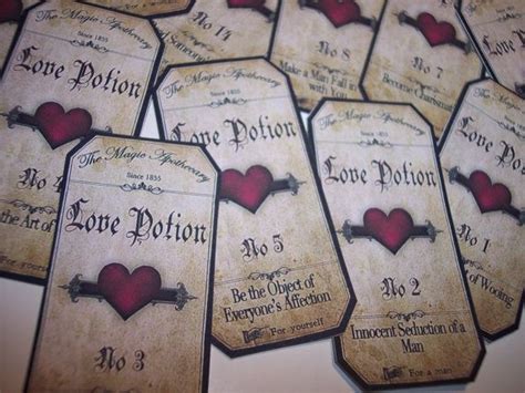 Love Potion Labels Set of 15 by mreguera on Etsy, $8.00 | Potion labels, Etsy, My etsy shop