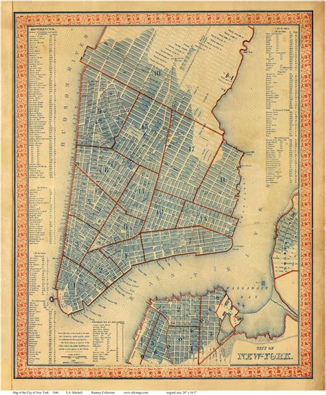 Old Maps of Manhattan - New York City