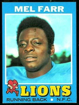 Mel Farr - 1971 Topps #236 - Vintage Football Card Gallery