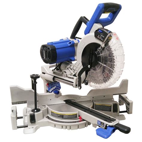 Kobalt 10-in 15-Amp Dual Bevel Sliding Compound Miter Saw with Laser Guide (Corded) in the Miter ...