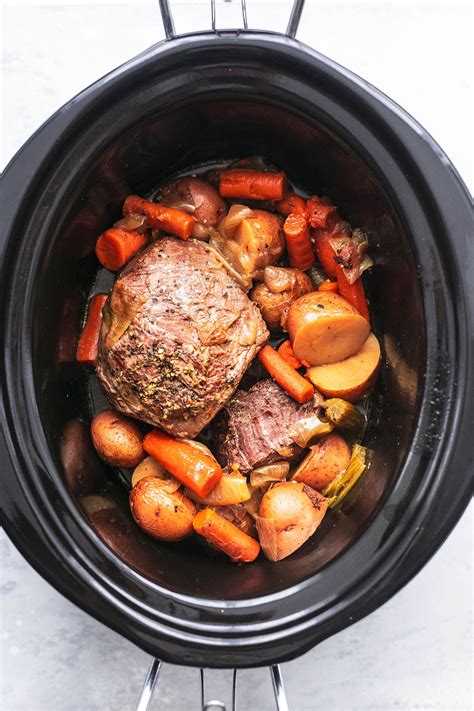 SLOW COOKER BEEF ROAST recipe make extra juicy, tender, and tasty in your crockpot (or pressure ...