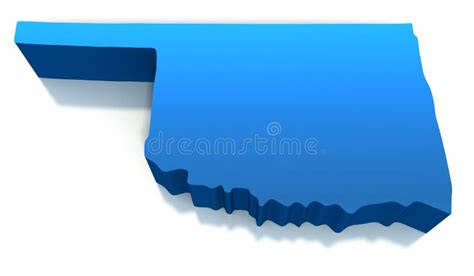 United States Oklahoma Map Outline Stock Illustration - Illustration of ...