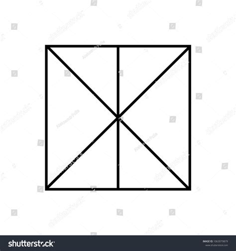 Square Divided Into 6 Parts Stock Vector (Royalty Free) 1063079879 ...