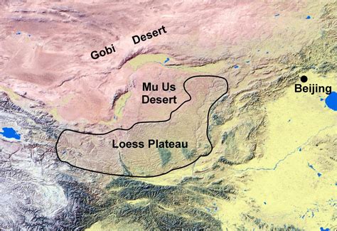 Map Showing Loess Plateau [IMAGE] | EurekAlert! Science News Releases