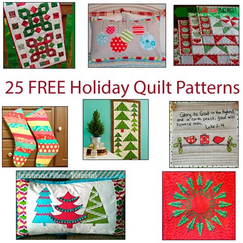 25 Free Christmas Quilt Patterns - Freemotion by the River