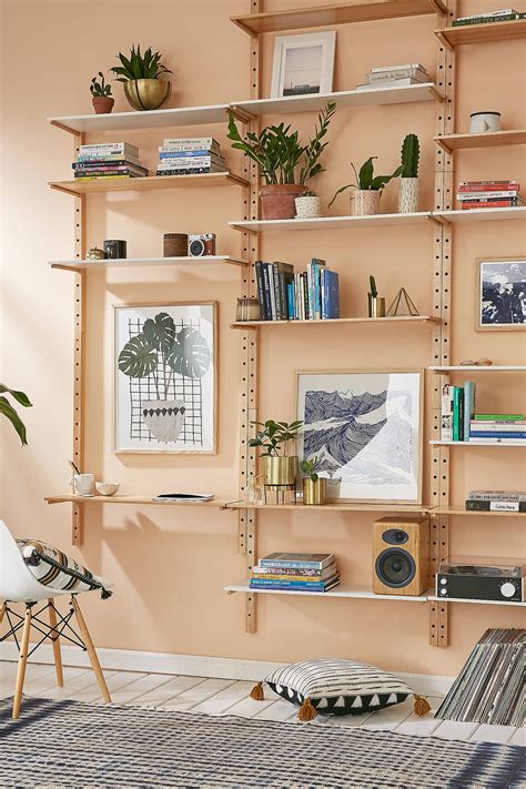 Brisbane Wood Storage System | Unique wall shelves, Wall shelving units, Tropical home decor