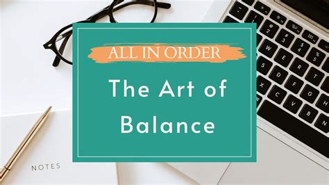 The Art of Balance