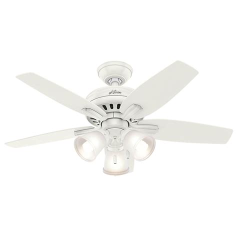 Hunter Newsome 42-inch Ceiling Fan in White with 3 Lights | The Home Depot Canada