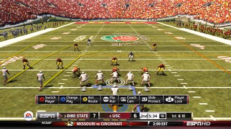 NCAA Football 13 : Rose Bowl BCS Ohio State vs USC Dynasty Mode - YouTube