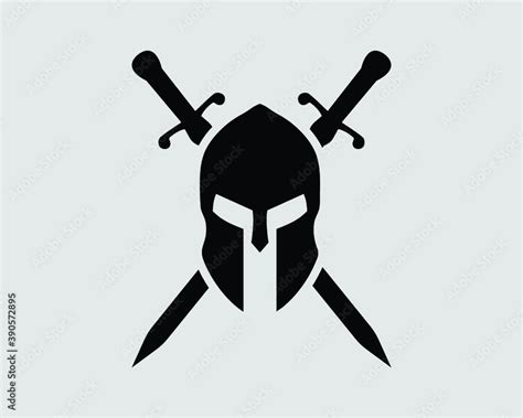 Spartan Sign Symbol Icon Vector Illustration, Spartan Cross Logo ...