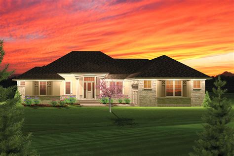 2 Bedroom Hip Roof Ranch Home Plan - 89825AH | Architectural Designs - House Plans