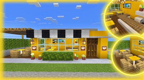 Minecraft Tutorial:Como fazer uma cafeteria! - YouTube