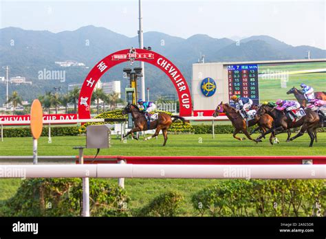 Hong Kong Sha Tin Racing Jockey Club, Sha Tin Racecourse Stock Photo ...