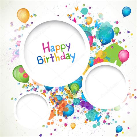 Happy Birthday Greeting Card — Stock Vector © ramonakaulitzki #26727855