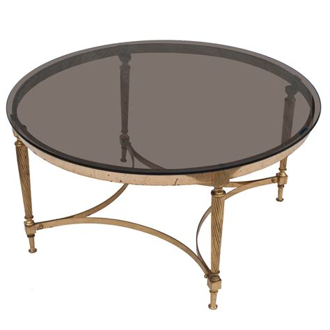 A Marble, Brass and Glass Coffee Table at 1stDibs