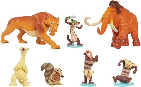 Ice Age Diego, Buck, Manny, Sid, Scrat, Eddie & Crash Figure Set | eBay