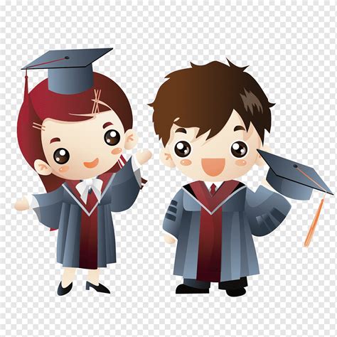 Graduation, Graduation ceremony Cartoon Doctorate, Cute doctor, child, people, graduate ...