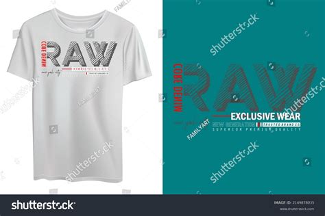 Mockup T Shirt Vector Illustration Typography Stock Vector (Royalty ...