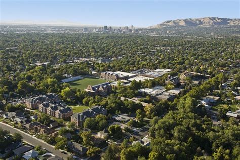 Aerial shot of Westminster College and its surrounding areas | Salt lake city utah, Westminster ...