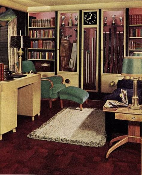 21 early 1940s interior designs by Hazel Del Brown of Armstrong Floors ...