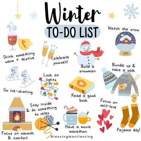 Winter To-Do List & Free December Self-Love Workbook Pages - Self-Love ...