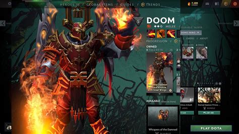 Best custom Doom skin set in the Marketplace | Dota 2 - YouTube