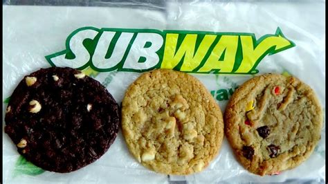 Subway Cookies [M&M's , Macadamia Nut , Double Chocolate Chip] - YouTube