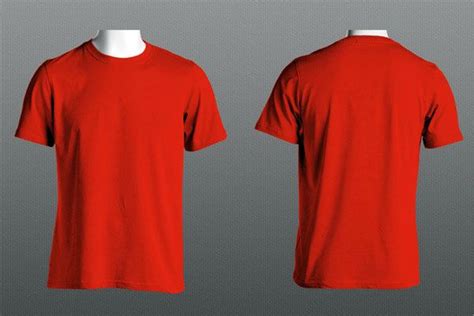 50+ Free High Quality PSD & Vector T-Shirt Mockups | Shirt mockup, Free t shirt design, Red long ...