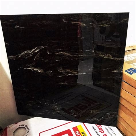 Jual granit 60x60 hitam motif marmer (glossy/ granit hitam marmer ...