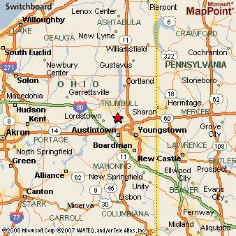 Niles, Ohio Area Map & More