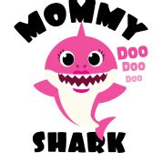 Mommy Shark Png, Shark Png, Shark Birthday Png, Shark Party Png, Baby Shark Png, Family Shark ...